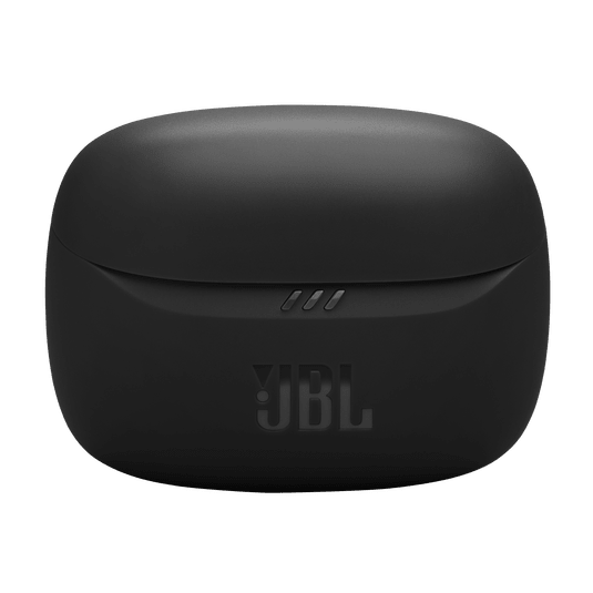 JBL une Beam 2 Kenya closed charging case front view showing JBL logo and LED battery indicator