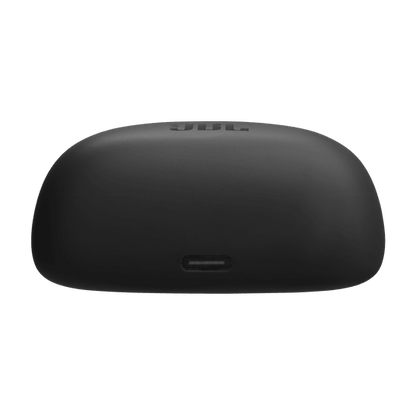 JBL Tune Buds 2 Kenya charging case bottom view showing USB-C port and JBL branding