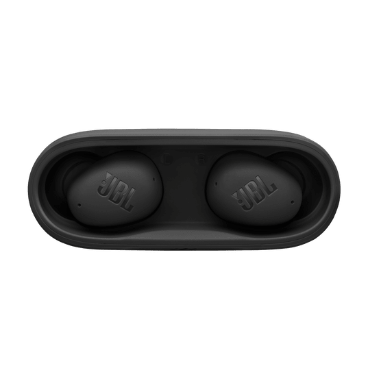 JBL Wave Buds 2 Kenya true wireless earbuds in black shown outside charging case