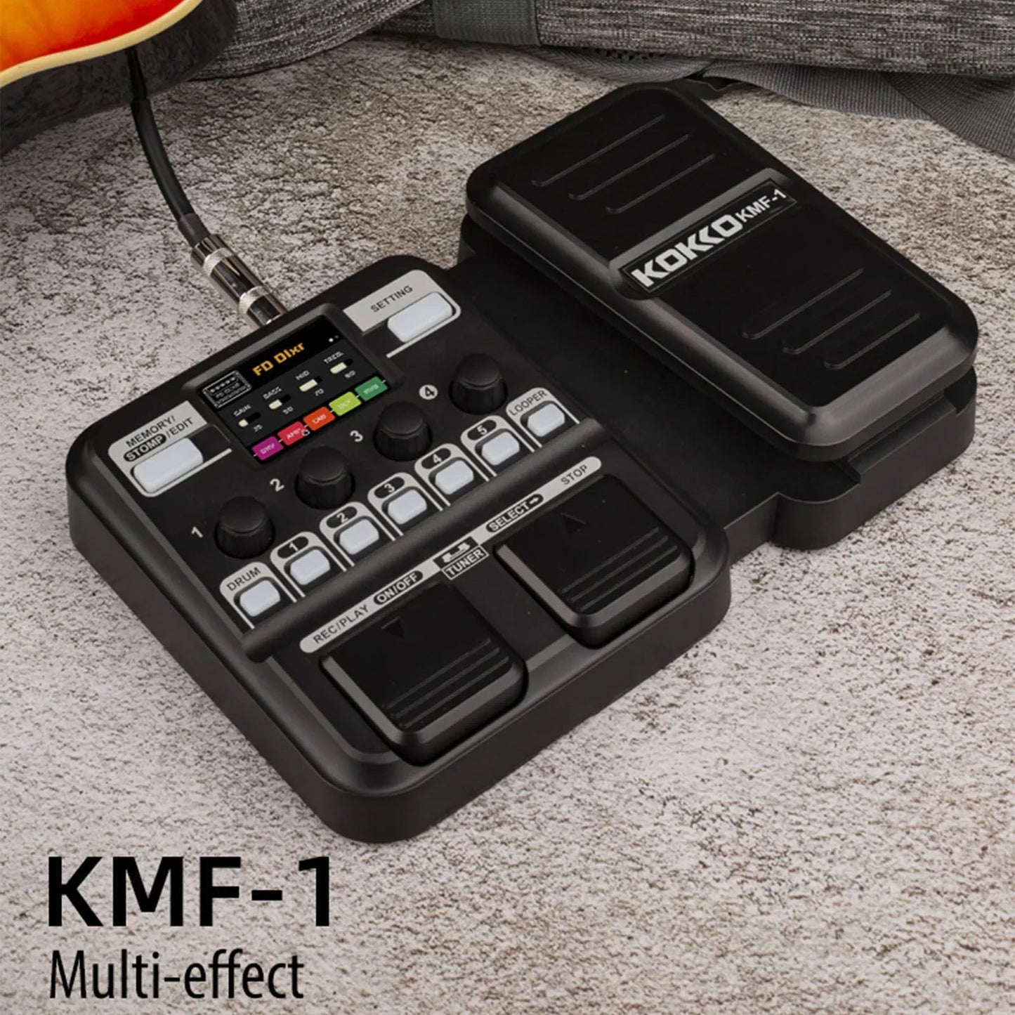 KOKKO KMF - 1 Guitar Multi - Effects Pedal – Expression Pedal, Drum Machine, Recorder, Effects Processor, Tuner - ZAMAR AUDIO SOLUTIONS