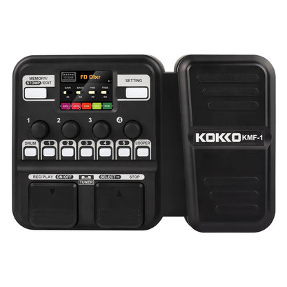 KOKKO KMF - 1 Guitar Multi - Effects Pedal – Expression Pedal, Drum Machine, Recorder, Effects Processor, Tuner - ZAMAR AUDIO SOLUTIONS