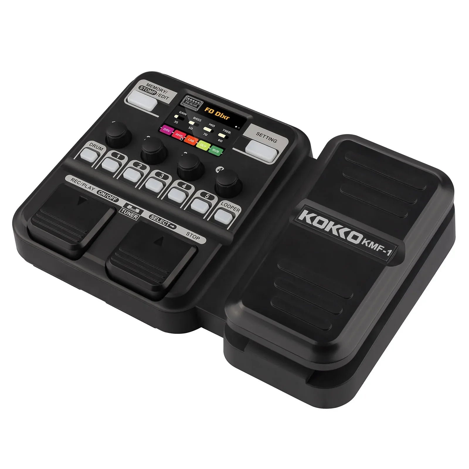 KOKKO KMF - 1 Guitar Multi - Effects Pedal – Expression Pedal, Drum Machine, Recorder, Effects Processor, Tuner - ZAMAR AUDIO SOLUTIONS