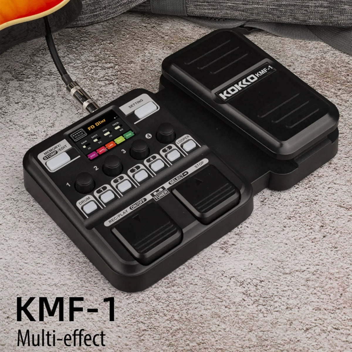KOKKO KMF-1 Guitar Multi-Effects Pedal – Expression Pedal, Drum Machine, Recorder, Effects Processor, Tuner - ZAMAR AUDIO SOLUTIONS