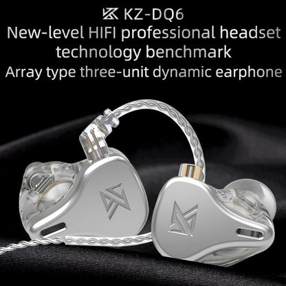 KZ DQ6 — Triple‑Dynamic Driver In‑Ear Monitors with Detachable Cable, Nairobi Delivery - ZAMAR AUDIO SOLUTIONS