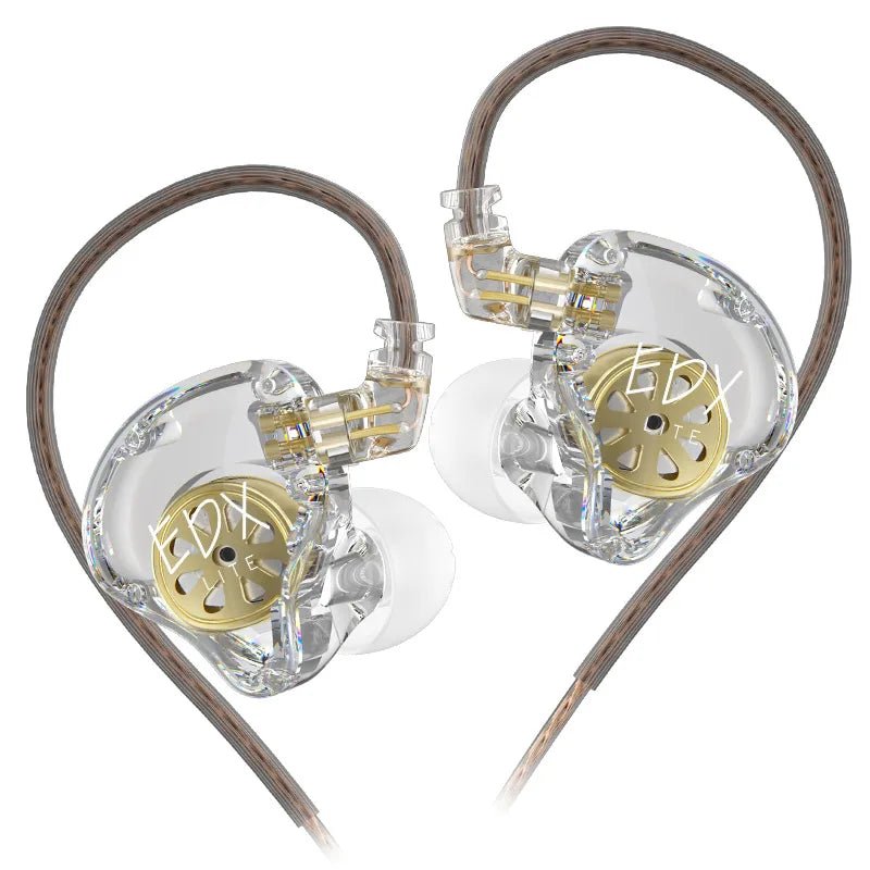 KZ EDX Lite In-Ear Earphones - Hi-Fi Bass Stereo Monitor for Music, Gaming & Performance