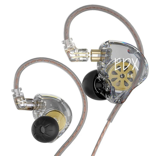 KZ EDX Lite In-Ear Earphones - Hi-Fi Bass Stereo Monitor for Music, Gaming & Performance