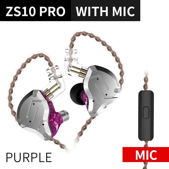KZ ZS10 Pro In‑Ear Monitors — 5 Driver Hybrid IEM Earphones, 15–25 Days Kenya Delivery - ZAMAR AUDIO SOLUTIONS