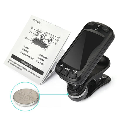 LEKATO Clip-On Tuner – 3-in-1 Digital Tuner, Metronome, Tone Generator for Guitar, Bass, Ukulele, Violin, Bright LCD Display - ZAMAR AUDIO SOLUTIONS
