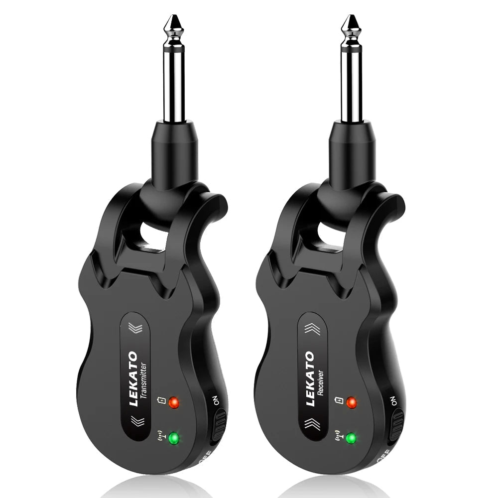 LEKATO WS-50 5.8Ghz Wireless Guitar System – 24-bit High-Quality Audio Transmitter Receiver, 4 Channels, 100-Feet Range - ZAMAR AUDIO SOLUTIONS