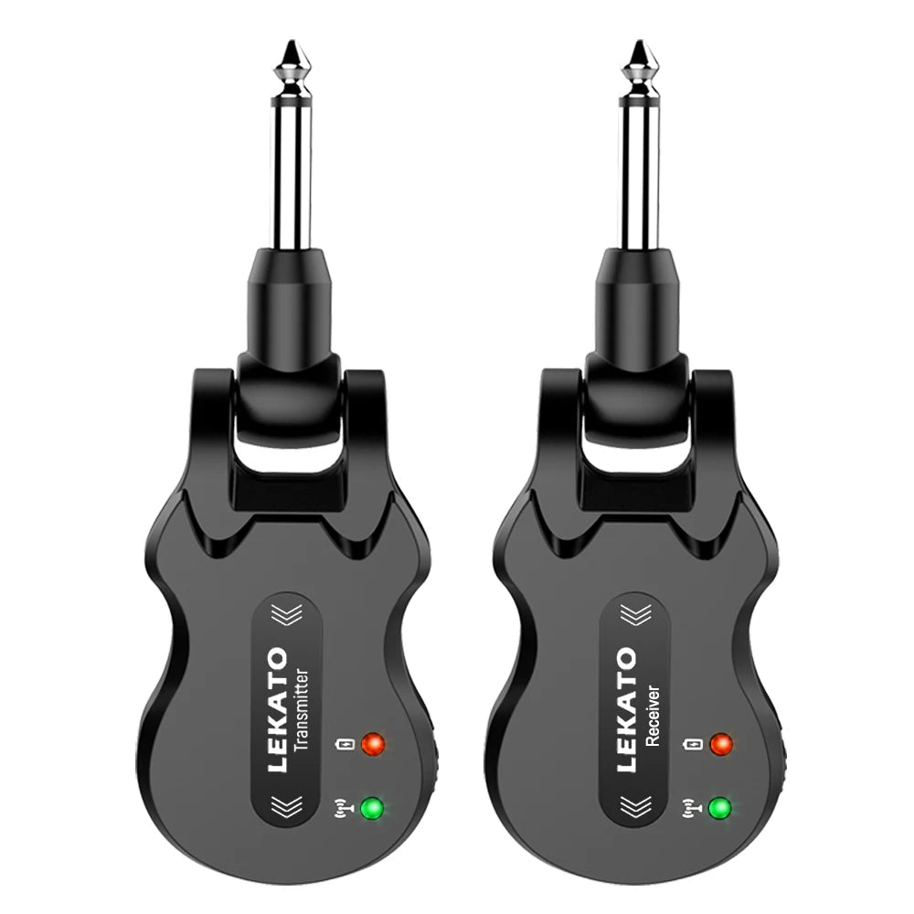LEKATO WS-50 5.8Ghz Wireless Guitar System – 24-bit High-Quality Audio Transmitter Receiver, 4 Channels, 100-Feet Range - ZAMAR AUDIO SOLUTIONS