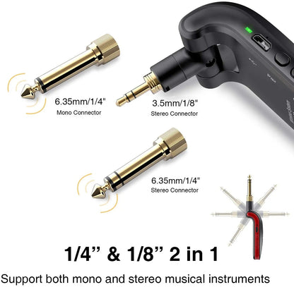 LEKATO WS‑60 — 2.4GHz Wireless Guitar System with Rechargeable Battery, Nairobi Delivery - ZAMAR AUDIO SOLUTIONS