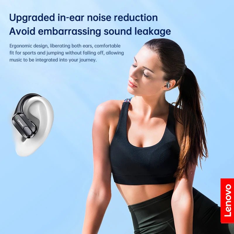 Lenovo Ear Hook True Wireless Earphones – Dynamic Sound, Active Noise - Cancellation, and Bluetooth 5.3 for Sports, Gaming, and Outdoor Use - ZAMAR AUDIO SOLUTIONS
