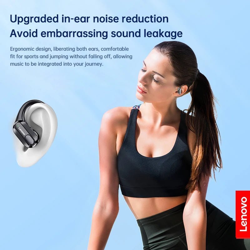 Lenovo Ear Hook True Wireless Earphones – Dynamic Sound, Active Noise-Cancellation, and Bluetooth 5.3 for Sports, Gaming, and Outdoor Use - ZAMAR AUDIO SOLUTIONS