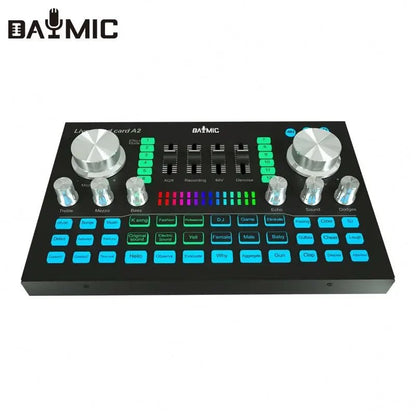 Live Sound Card Professional Mixer – USB Sound Board with 48V Power Supply for Studio Recording, DJ Mixing, and Karaoke - ZAMAR AUDIO SOLUTIONS