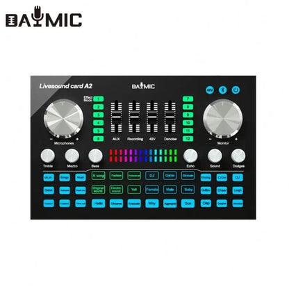 Live Sound Card Professional Mixer – USB Sound Board with 48V Power Supply for Studio Recording, DJ Mixing, and Karaoke - ZAMAR AUDIO SOLUTIONS