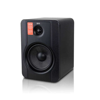M-Audio  BX5 studio monitors Kenya — single monitor angled 3/4 view showing cabinet profile and woofer grille`