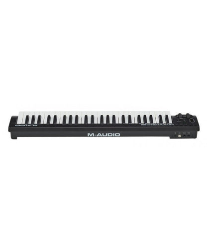 M-Audio  Keystation 49 MK3 Kenya — full side profile showing slim chassis depth and M-Audio branding