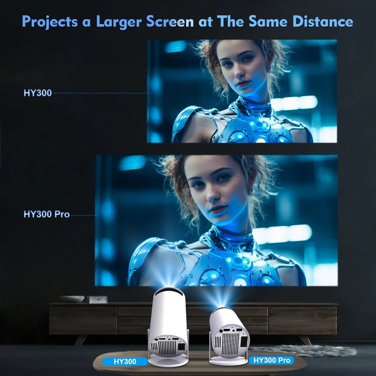 Magcubic HY300 Pro 4K Android 11 Projector – Dual Wifi6, 260ANSI, 1080P Home Cinema Projector with Bluetooth 5.0 and Auto Keystone Correction - ZAMAR AUDIO SOLUTIONS