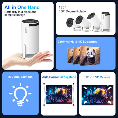 Magcubic HY300 Pro 4K Android 11 Projector – Dual Wifi6, 260ANSI, 1080P Home Cinema Projector with Bluetooth 5.0 and Auto Keystone Correction - ZAMAR AUDIO SOLUTIONS