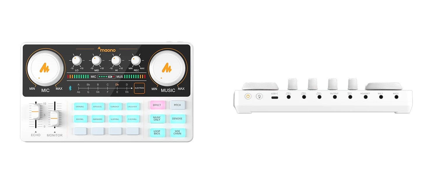 Maono AM200 - S1 Sound Card & Microphone Set – MaonoCaster Audio Interface with Condenser Mic for Live Streaming, Recording, PC & Phone - ZAMAR AUDIO SOLUTIONS