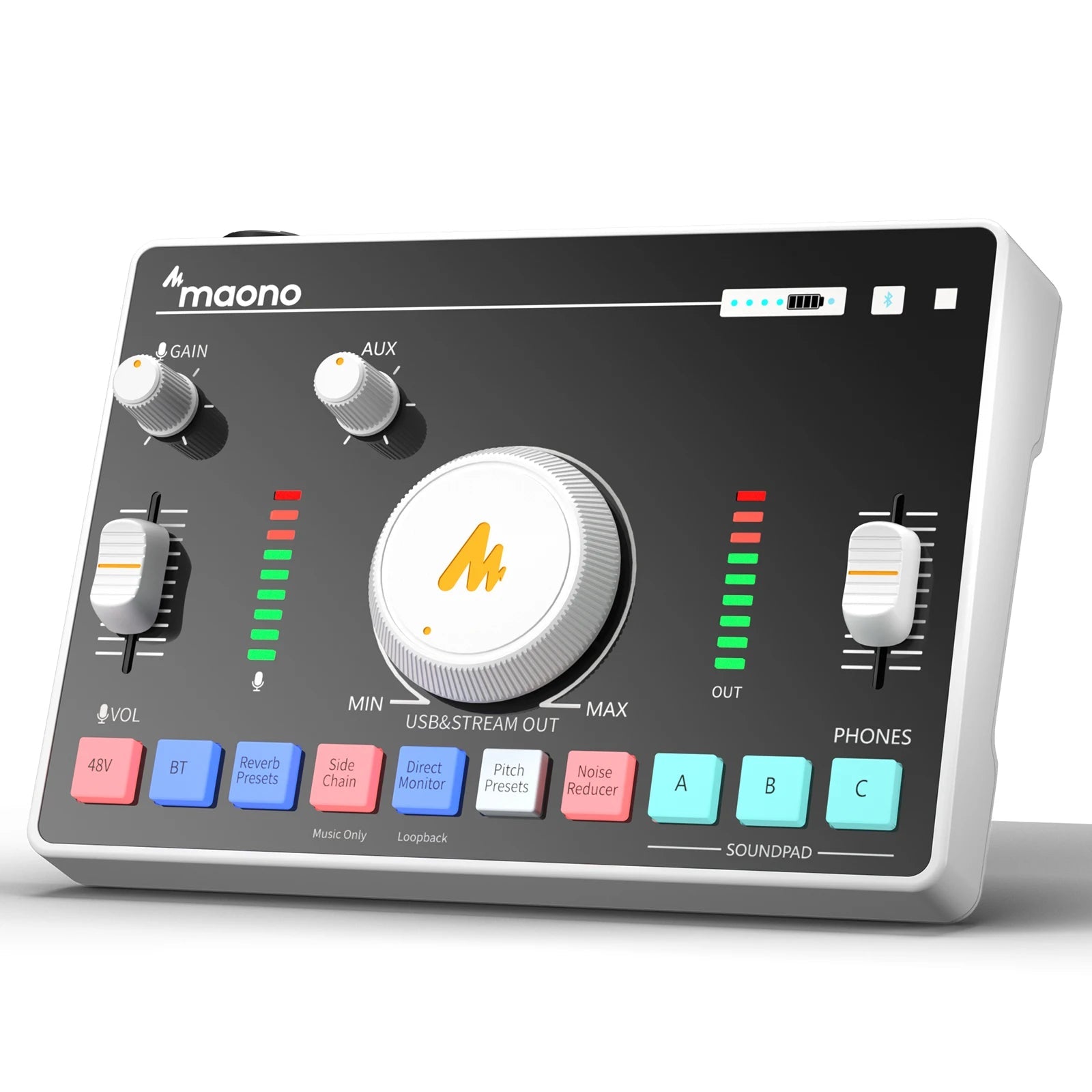 Maono AMC2 Neo Professional Sound Card – Audio Interface Mixer with 48V Phantom Power for Smartphones, PCs, Live Streaming, and Recording - ZAMAR AUDIO SOLUTIONS