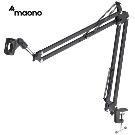 MAONO AU-B01 Microphone Suspension Boom Arm – Professional Scissor Arm Stand for Podcast, Streaming, and YouTube - ZAMAR AUDIO SOLUTIONS