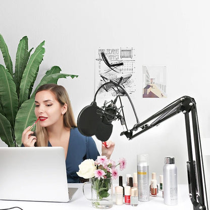 MAONO AU - B01 Microphone Suspension Boom Arm – Professional Scissor Arm Stand for Podcast, Streaming, and YouTube - ZAMAR AUDIO SOLUTIONS