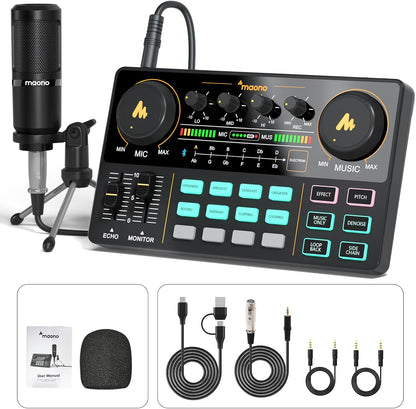 MAONO MaonoCaster Lite AU‑AM200‑S1 — Portable Podcast Console with Sound Effects & Multi‑Channel Mixing, Nairobi Delivery - ZAMAR AUDIO SOLUTIONS