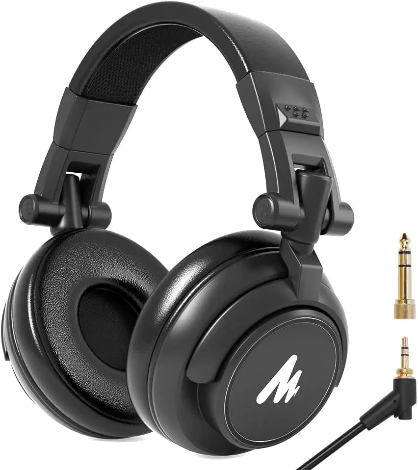 Maono MH601 Professional Studio Monitor Headphones – 50mm Driver, Detachable Plug & Cable for DJ, Studio, Sound Card - ZAMAR AUDIO SOLUTIONS