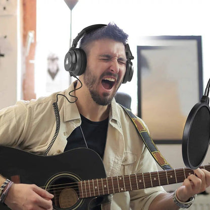 Maono MH601 Professional Studio Monitor Headphones – 50mm Driver, Detachable Plug & Cable for DJ, Studio, Sound Card - ZAMAR AUDIO SOLUTIONS