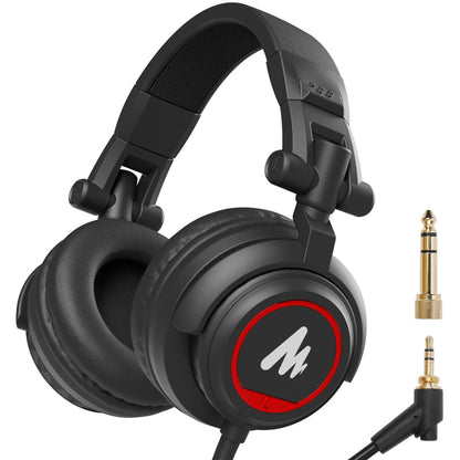 Maono MH601 Professional Studio Monitor Headphones – 50mm Driver, Detachable Plug & Cable for DJ, Studio, Sound Card - ZAMAR AUDIO SOLUTIONS