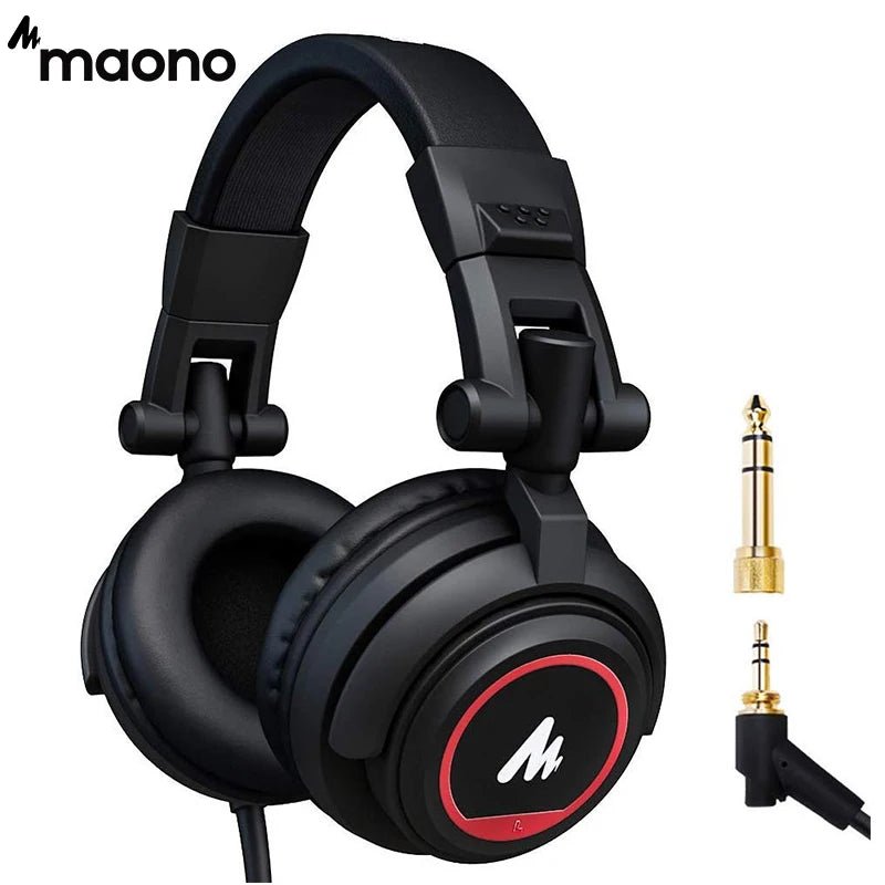 Maono Monitor Headphones – 50MM Drivers, Over Ear, Lightweight, Foldable, for Smartphone, Computer, Podcast - ZAMAR AUDIO SOLUTIONS