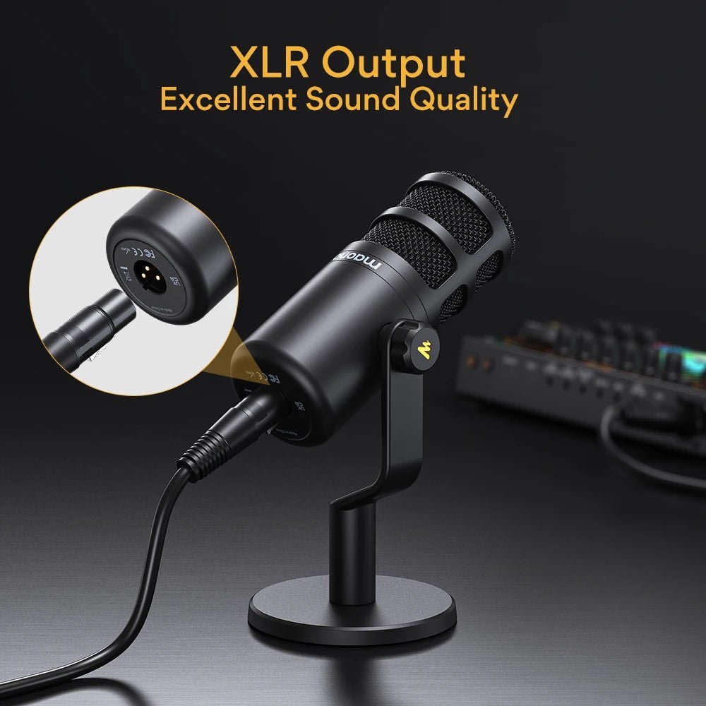 Maono PD100 Dynamic XLR PC Microphone – All Metal Gaming, Broadcast, Recording, Streaming Mic for Audio Interface, Sound Card, Mixer - ZAMAR AUDIO SOLUTIONS