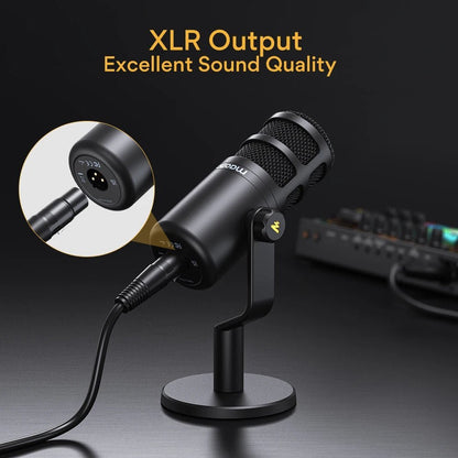 Maono PD100 Dynamic XLR PC Microphone – All Metal Gaming, Broadcast, Recording, Streaming Mic for Audio Interface, Sound Card, Mixer - ZAMAR AUDIO SOLUTIONS