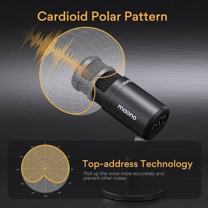 Maono PD100 Dynamic XLR PC Microphone – All Metal Gaming, Broadcast, Recording, Streaming Mic for Audio Interface, Sound Card, Mixer - ZAMAR AUDIO SOLUTIONS