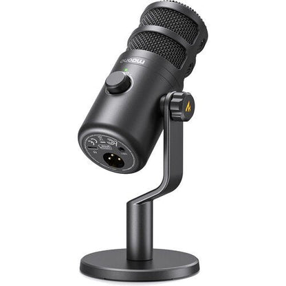 MAONO PD100 XLR podcast microphone Kenya side profile showing metal body and XLR connector