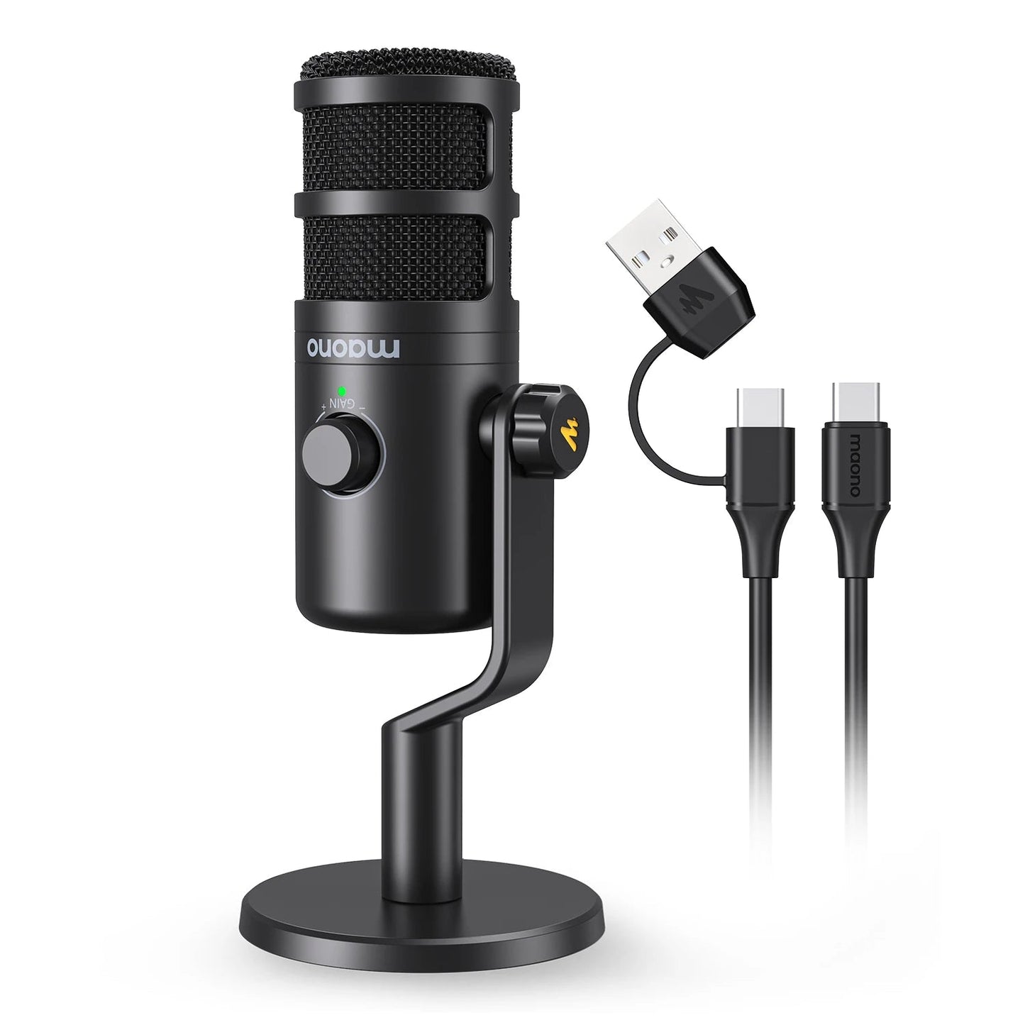 MAONO PD100U Dynamic USB Microphone – Type - C Connector for Phone, Computer, Metal Mic for Recording, Streaming, and Gaming - ZAMAR AUDIO SOLUTIONS