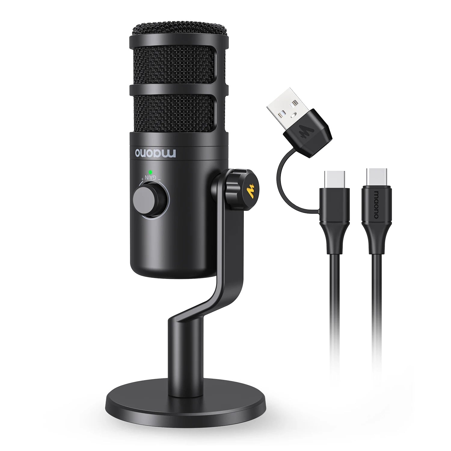 MAONO PD100U Dynamic USB Microphone – Type - C Connector for Phone, Computer, Metal Mic for Recording, Streaming, and Gaming - ZAMAR AUDIO SOLUTIONS