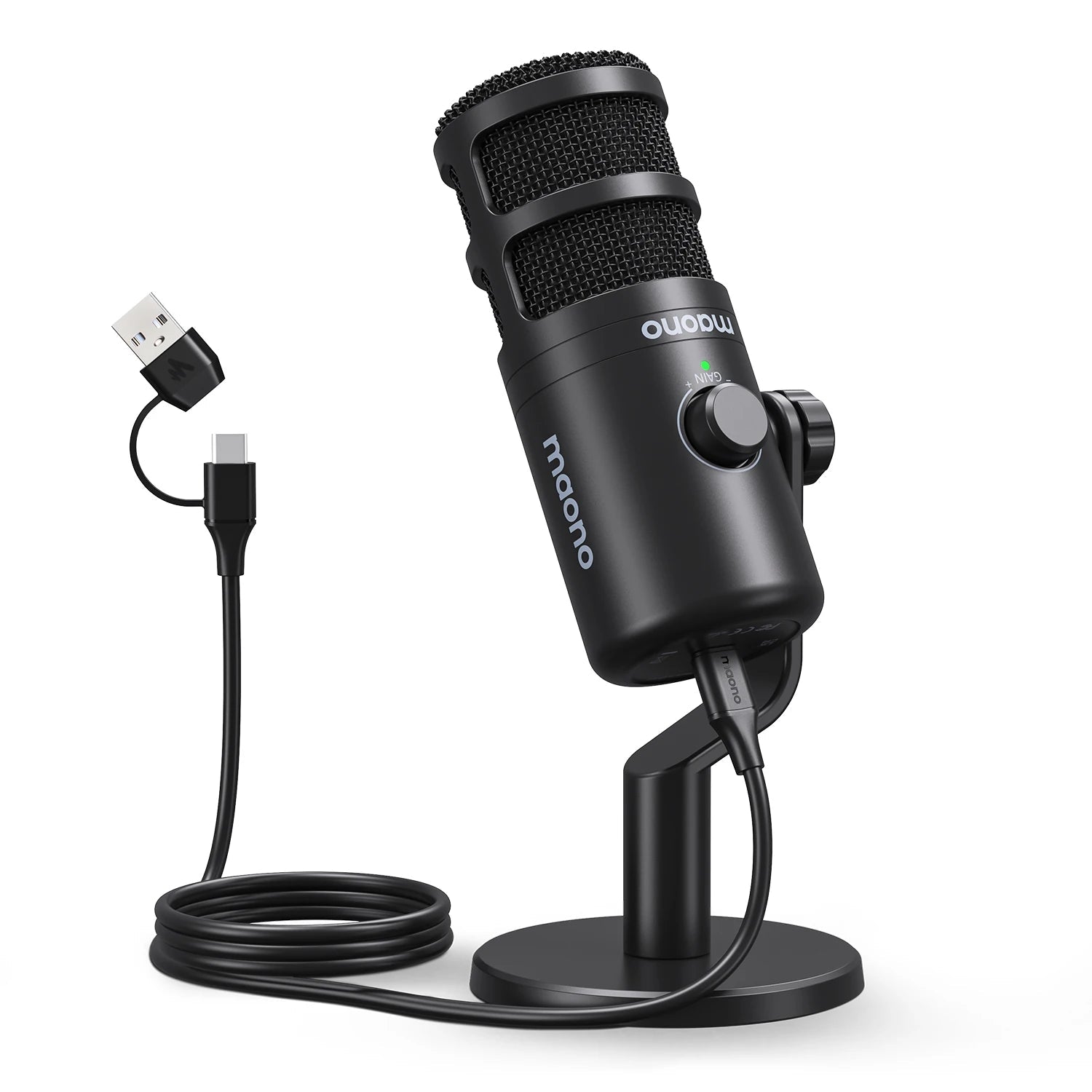 MAONO PD100U Dynamic USB Microphone – Type - C Connector for Phone, Computer, Metal Mic for Recording, Streaming, and Gaming - ZAMAR AUDIO SOLUTIONS
