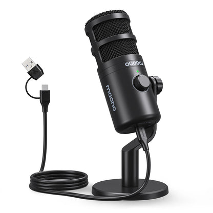 MAONO PD100U Dynamic USB Microphone – Type - C Connector for Phone, Computer, Metal Mic for Recording, Streaming, and Gaming - ZAMAR AUDIO SOLUTIONS