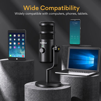 MAONO PD100U Dynamic USB Microphone – Type - C Connector for Phone, Computer, Metal Mic for Recording, Streaming, and Gaming - ZAMAR AUDIO SOLUTIONS