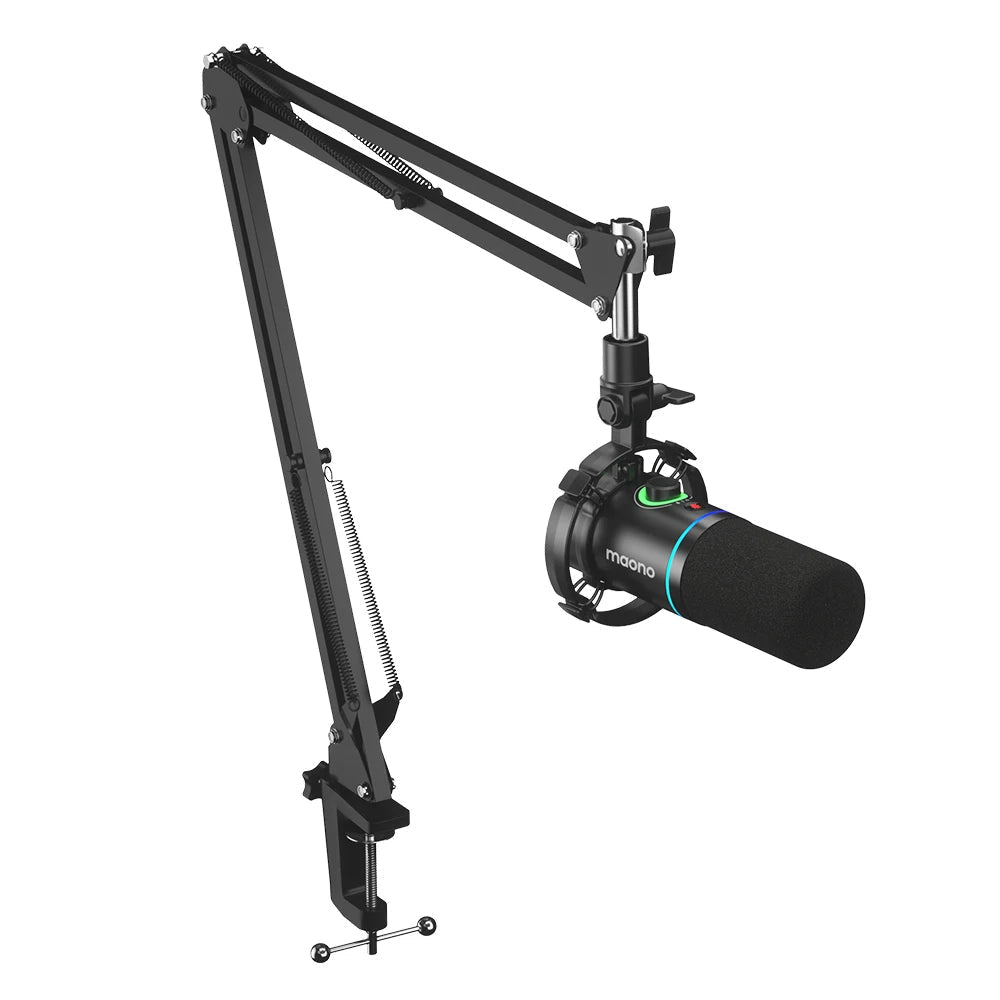 Maono PD200X Dynamic USB/XLR Microphone – Metal Mic for Gaming, Recording, Streaming, YouTube, with Tap-to-Mute, Gain Knob, and RGB Lights - ZAMAR AUDIO SOLUTIONS