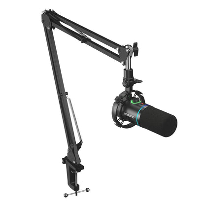Maono PD200X Dynamic USB/XLR Microphone – Metal Mic for Gaming, Recording, Streaming, YouTube, with Tap-to-Mute, Gain Knob, and RGB Lights - ZAMAR AUDIO SOLUTIONS