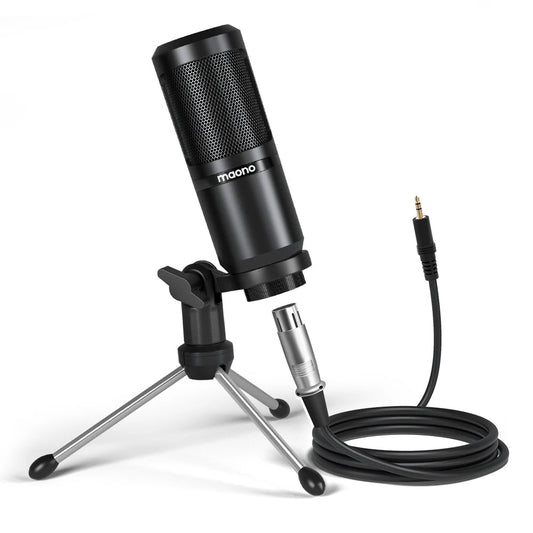 Maono PM360TR Condenser Microphone – 3.5mm Podcast Mic for PC, Laptop, Phone, Gaming, and Recording - ZAMAR AUDIO SOLUTIONS