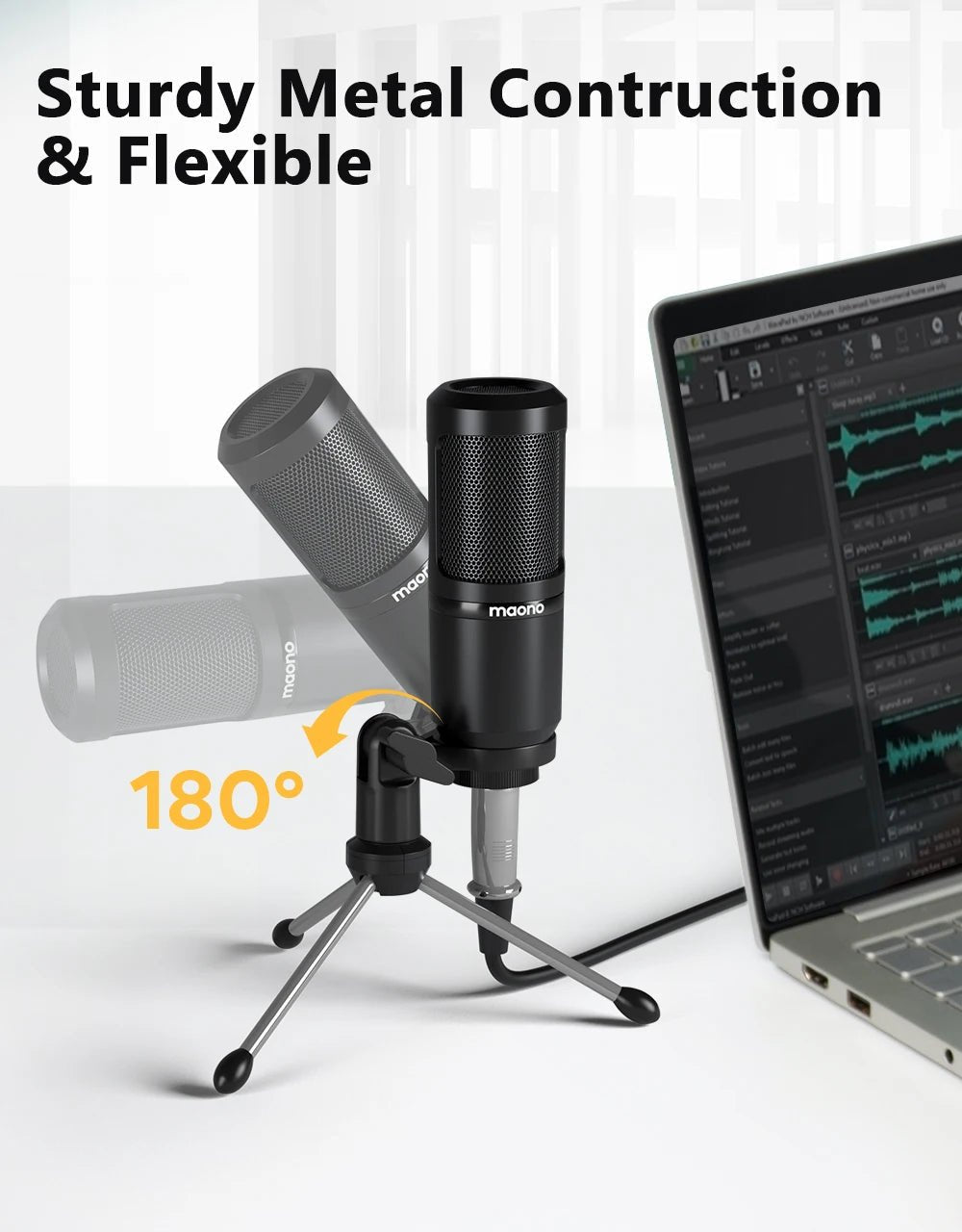 Maono PM360TR Condenser Microphone – 3.5mm Podcast Mic for PC, Laptop, Phone, Gaming, and Recording - ZAMAR AUDIO SOLUTIONS