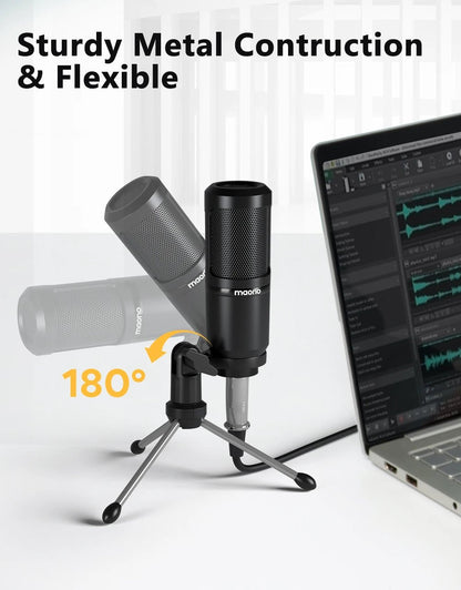 Maono PM360TR Condenser Microphone – 3.5mm Podcast Mic for PC, Laptop, Phone, Gaming, and Recording - ZAMAR AUDIO SOLUTIONS