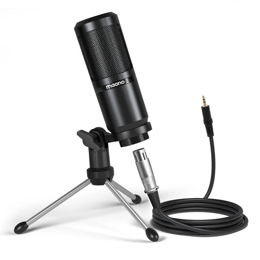 Maono PM360TR Condenser Microphone – 3.5mm Podcast Mic for PC, Laptop, Phone, Gaming, and Recording - ZAMAR AUDIO SOLUTIONS