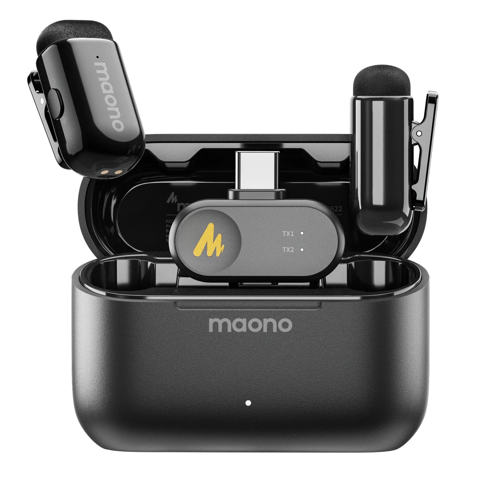MAONO T1mini Wireless Lapel Microphone – Noise Cancellation, Auto Clipping, App Control, and Long Battery Life - ZAMAR AUDIO SOLUTIONS