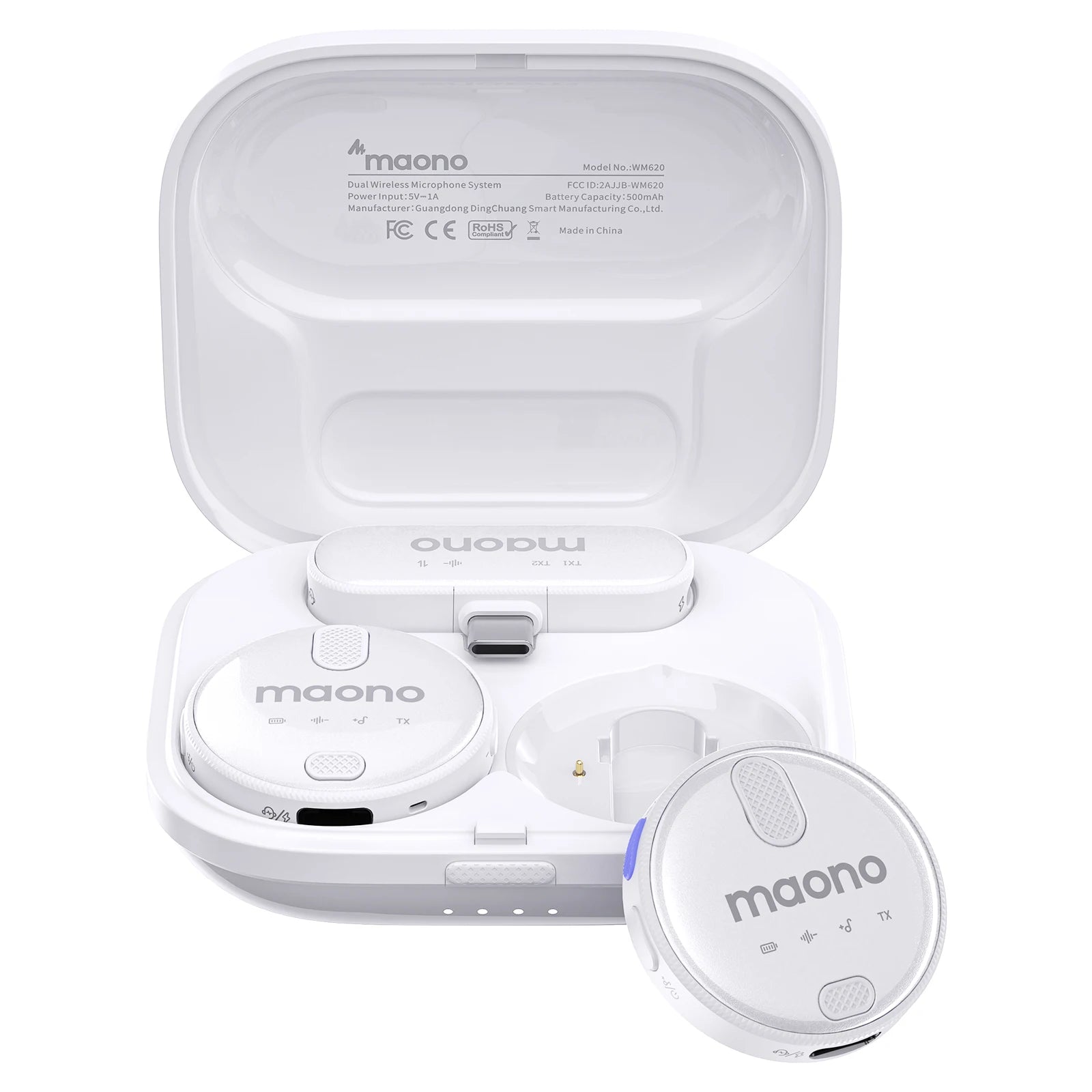 MAONO WM620 Wireless Lavalier Microphone – Compact Lapel Mic with 2 - Level Noise Cancellation, 18H Battery, and CD - Grade Sound - ZAMAR AUDIO SOLUTIONS