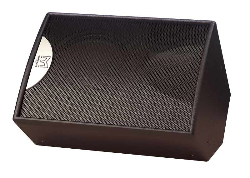 Martin Audio wedge floor monitor front-angle view with honeycomb grille — Martin Audio Blackline F15+ Kenya